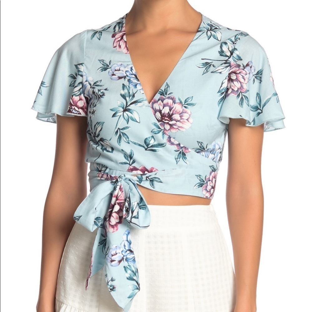 Show me your Mumu Wilson Tie Top floral